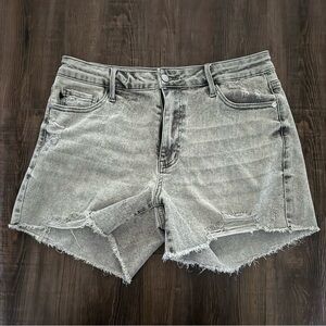 Judy Blue Grey Denim Shorts XL